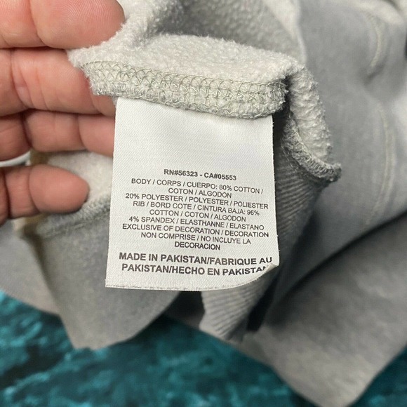 Nike Mini Swoosh Sweatshirt XL Heather Gray Crew - Picture 7 of 10